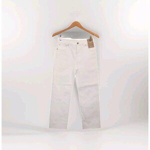 Madewell The Petite '90s Straight Crop Jean in Tile White Women's Size 25P NWT